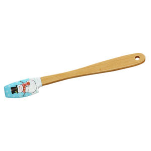 Spatule en silicone de qualité alimentaire avec manche en bois, outil de cuisine pour mélanger la crème et <span class=keywords><strong>le</strong></span> beurre, résistant à la chaleur, pour les cadeaux de <span class=keywords><strong>chef</strong></span>, spatule pour bol - Product Image 2