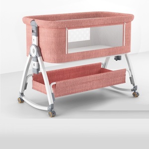 Fabbrica in lega di alluminio culla portatile multifunzionale letto <span class=keywords><strong>neonato</strong></span> pieghevole rimovibile BB camera da letto all'aperto ospedale - Product Image 3
