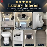 Remorque de toilettes personnalisable Allbetter, remorque de toilettes mobiles, remorque de toilettes pour parcs