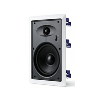 Sistema de Sonido Integrado, Altavoz de Pared para Cine en Casa, Altavoz de Conferencia de 6.5 Pulgadas Integrado en Pared para Transmisión Pública