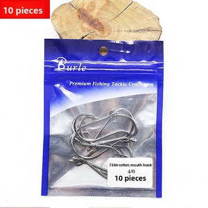 Hameçon <span class=keywords><strong>de</strong></span> pêche à la carpe en acier inoxydable enduit 7384, super résistant, micro-barbelé avec œillet, accessoires <span class=keywords><strong>de</strong></span> pêche - Product Image 6