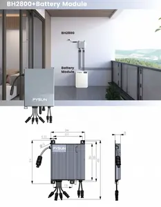 微型逆变器电池太阳能系统微型逆变器太阳能系统电池光伏系统阳台电池带电池