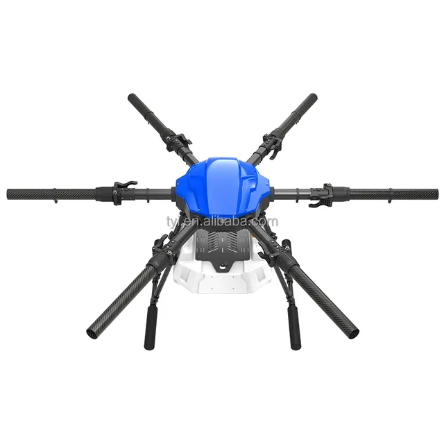 6 Axis Long Endurance Heavy Lifting Carbon Fiber Quadcopter Agricultural Drone 10L Payload 1280mm Wing Span 1000m-2000m