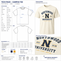 Lot de 50 T-shirts en coton épais 280 g/m² pour universités - Essentiels durables pour le campus (vente en gros)