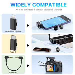 Boya boyalink 3 không dây Lavalier Microphone cho Iphone 15/16 Type-C thiết bị ai tiếng ồn hủy bỏ ve áo Mic cho quay video - Product Image 3