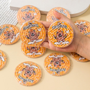 Juego de equilibrio portátil con laberinto de cuentas rodantes Kapibara, juguete educativo para niños de 5 a 7 años, de plástico, unisex - Product Image 1
