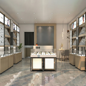 Exhibidor de Gafas Moderno para Tienda, Vitrina con Diseño de Cajones de Madera - Product Image 2