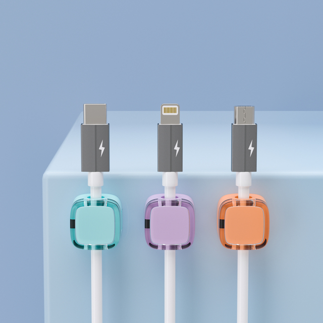 Magnetic Cable Holder Tidy Cord Organizer Reusable Cable Winder Phone Charging Cord Management