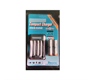 Cargador rápido inteligente para baterías recargables <span class=keywords><strong>AA</strong></span>/AAA Ni-MH con apagado automático - Product Image 1