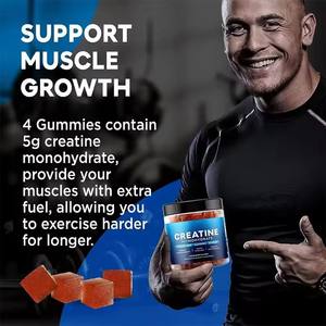 Caramelle Gommose di Creatina Monoidrato Nutrizione Sportiva Fitness Pre-Workout 5000g Private Label Integratore di Forza ed Energia per Uomo per la Massa Muscolare - Product Image 3