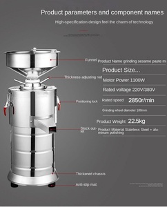 Sản Xuất 15-20 kg/giờ Ớt Nước Sốt Máy Làm Keo Mill Giá Bơ Đậu Phộng Máy - Product Image 5