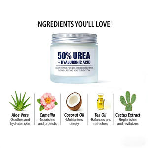 Crème hydratante personnalisée à l'urée et à l'acide hyaluronique, crème pour les pieds à l'urée, crème pour le visage à l'urée et à l'acide salicylique, soin hydratant pour la peau - Product Image 6
