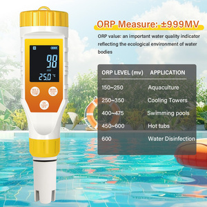 Tester per Acqua Idrogenata YIERYI 7-in-1: Misuratore Digitale di <span class=keywords><strong>PH</strong></span>/TDS/EC/ORP/Salinità/Temperatura per Acqua Potabile, Acquari e Piscine - Product Image 5
