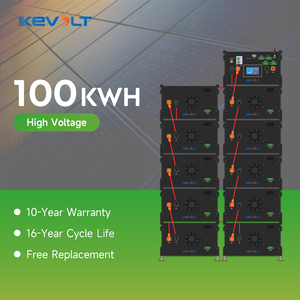แบตเตอรี่ลิเธียมเก็บพลังงานไฟฟ้าแรงสูงสำหรับบ้าน KEVOLT ESS 50kWh 100kWh ระบบพลังงานแสงอาทิตย์ สถานีไฟฟ้า แบตเตอรี่ LiFePO4 - Product Image 1