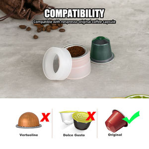 1SET Outil de remplissage de capsules de café Support de remplissage et d'étanchéité Matériau PP Accessoires de café - Product Image 4