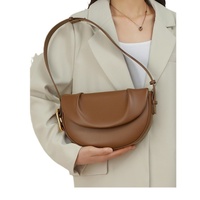 Sac bandoulière en cuir de vachette véritable pour femme, polyvalent, avec fermeture éclair, sacoche sous le bras, nouveau modèle, sacs à main pour femmes