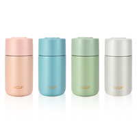 Bouteille isotherme Olerd 320 ml en acier inoxydable avec filtre, tasse à café thermique mignonne pour boissons chaudes