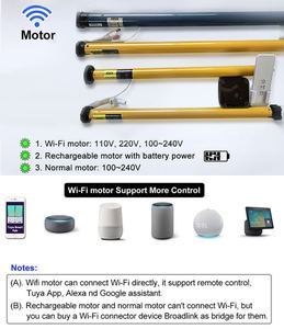 بطارية تعتيم منخفضة الضوضاء بمحركات ستائر ليلية ونهارية - Product Image 6