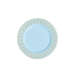 Assiette de Présentation Ronde en Plastique Design Moderne Accessoire de Décoration de Table Lot de 8 D14 - Product Image 1
