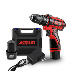 Taladro Inalámbrico Eléctrico de 12 V, Mini Destornillador Multifunción con Baterí<span class=keywords><strong>a</strong></span> de Iones de Litio de 2 Velocidades, Herramientas Eléctricas para Bricolaje - Product Image 1