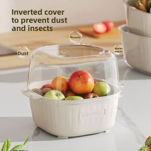 Panier à légumes multifonctionnel double couche de qualité alimentaire pour cuisine et salon avec drainage - Product Image 3
