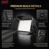 Panneau lumineux LED bicolore 300W pour studio, 2448 LED, CRI95, DMX512, sans ventilateur, lumière douce pour diffusion TV, vidéo et photographie