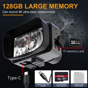 フルカラー4K低照度デジタルクロスサイトナイトビジョンゴーグル 5倍拡大 700m有効距離 3インチスクリーン 25fps - Product Image 6