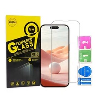 Protection d'écran en verre trempé 3D de qualité supérieure HD 9H 0,4 mm pour 17/17 Air/17 Pro/17 Pro Max, anti-traces de doigts, étanche