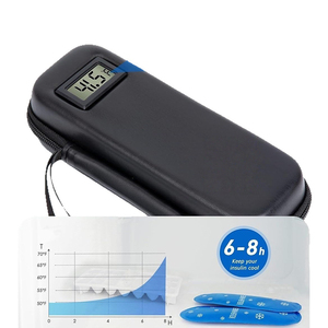 Mới Nhỏ Xách Tay Cách Điện Y Tế Tiểu Đường Tiểu Đường Insulin Bút Pouch Mát Du Lịch Trường Hợp Túi Nước Đá Với Màn Hình LCD Hiển Thị - Product Image 4