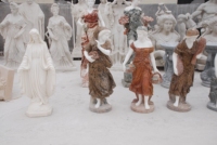 Décoration de jardin extérieure sculptée à la main personnalisée statue de figure en marbre grec sculpture en marbre antique