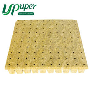 UPuper Échantillon gratuit Plantation d'intérieur hydroponique Laine minérale Cultiver 6x6 Cubes de laine de roche - Product Image 4