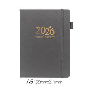 Agenda Diaria Personalizada 2026, Diario Anual de Tapa Dura con Cuaderno de Cuero PU A5 - Product Image 2