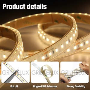 Tira de LED Impermeable IP68 3000k 4000k 6000k DC12V 24V 2835 120Leds/m, Cinta Flexible para Decoración de Interiores y Exteriores, Tira de Luces LED de 50m - Product Image 4