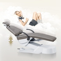 LK-AF100 Unité dentaire de luxe Foshan, fauteuil dentaire complet avec moteur Timotion et tubes d'air et d'eau importés, prix