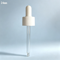 Bouchon compte-gouttes Premium 24/410 à rayures verticales en plastique avec bulbe en caoutchouc pour flacon d'huile essentielle Boston – Meilleure vente