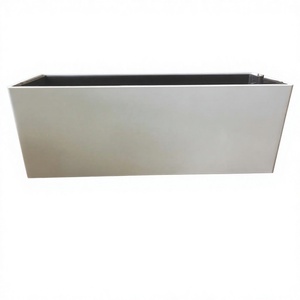 Jardinière rectangulaire moderne en plastique auto-arrosante pour sol et mur, <span class=keywords><strong>avec</strong></span> indicateur de niveau d'<span class=keywords><strong>eau</strong></span> - Product Image 1