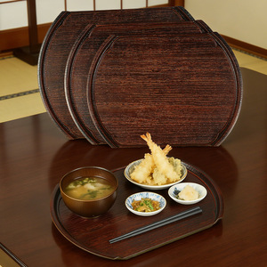 Twin swords, unique bronze-style Japanese <b>tray</b>, dessert plate, <b>tea</b> <b>tray</b>, sushi plate, sukiyaki, Japanese and Korean cuisine. - Product Image 2
