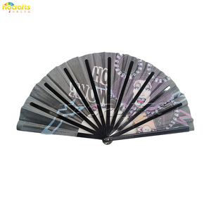 Nuevo Abanico Chino <span class=keywords><strong>Taichi</strong></span> de Plástico Grande de 13 Pulgadas, Abanico Personalizado <span class=keywords><strong>con</strong></span> Diseño Clack, 2020 - Product Image 4