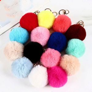 Pompones de Piel Sintética de Conejo con Ganchos para Llaveros, Regalo Promocional - Product Image 4