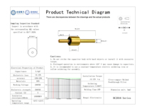 Filtre EMI de type 2016 5,6pF NPO 200V pour circuits électroniques de précision.