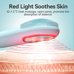 Spazzola Elettrica per Pulizia Viso 2 in 1 Ifine Beauty, Impermeabile IPX7, Massaggiatore in Silicone per Pulizia della Pelle, Detergente Caldo e Freddo - Product Image 4