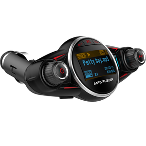 BT08 Car FM <b>Transmitter</b> <b>Wireless</b> BT MP3 Player AUX Audio Receiver TF USB Music Plastic - Product Image 1