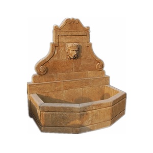 <span class=keywords><strong>Fontaine</strong></span> murale décorative de jardin <span class=keywords><strong>en</strong></span> <span class=keywords><strong>pierre</strong></span> calcaire antique sur mesure - Product Image 5