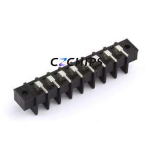 MX25RM-7.62-08P-BK01-Cu-S-A Barrier Terminal Block Bent Lead Through Hole,P=7.62mm Connector Two Sides 7.62mm 1x8P Right Angle - Product Image 2