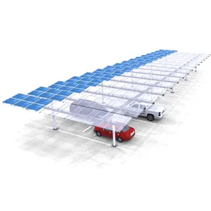 Solar Car Park Garagem Estruturas Racking Sistema Estacionamento Montagem Louvered Estilos Solar Canopy Carports