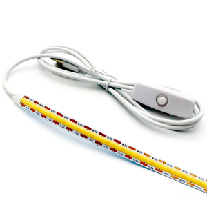 5V COB LEDストリップライト320LED/<span class=keywords><strong>m</strong></span> USB押しボタンスイッチコントローラーIP20 3000K 6000K CE ROHS認定フレキシブルLEDストリップ - Product Image 4