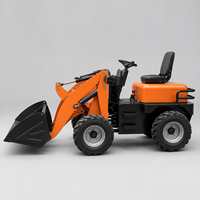 Wheel Loader Artikulasi Listrik Kecil, Fungsi Backhoe dan Front Loader, Kabin Operator Nyaman, Mesin dan Gearbox Efisiensi Tinggi