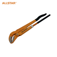 All Star Crv Steel Material Bentnose Pipe Wrench Head In Sand Blasted Matt Orange Body Plier Heavy duty