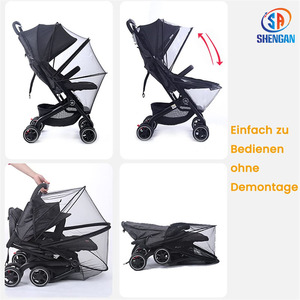 Soporte 3D y cremallera bidireccional, red transpirable para moscas, mosquitera resistente al desgarro, protección universal contra insectos para Cochecitos de bebé - Product Image 4