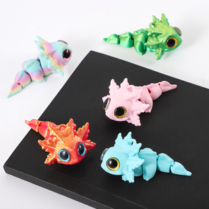 Modelo Marino de Salamandra de Ojos Grandes Congelada Impresa en 3D, Escala 1/12, Material PLA, Adorno de Escritorio Famoso en Internet, Criatura Simulada - Product Image 3